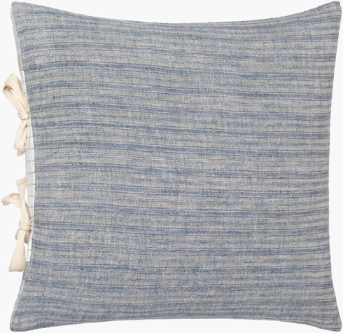 Linen Stripe Ties Accent Pillow