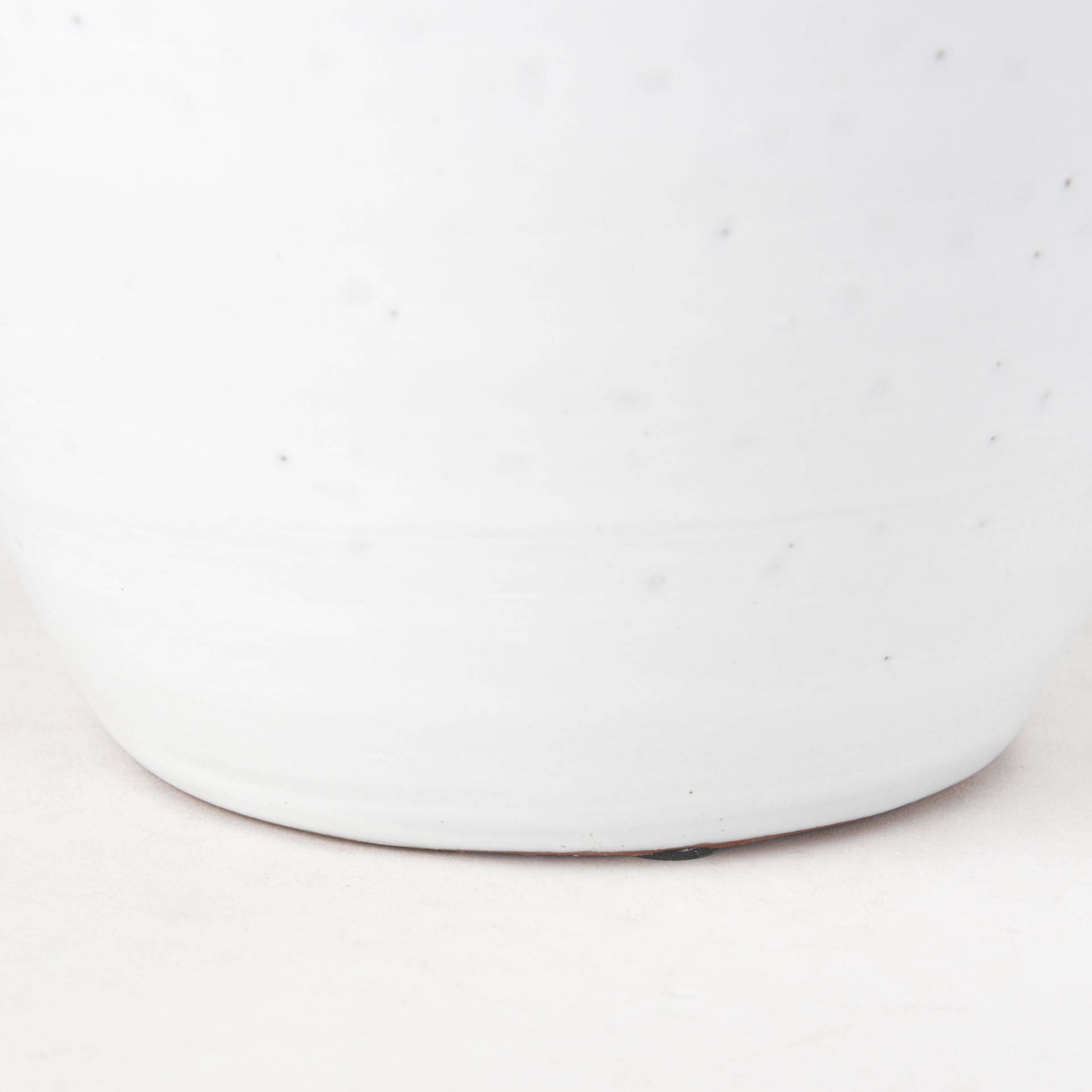 Basin Large Off-White Glazed Vase large image 