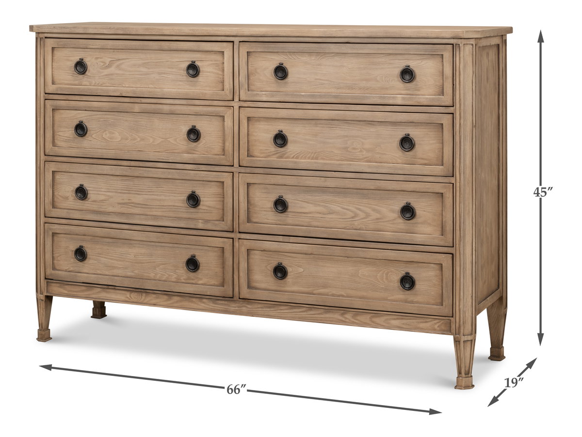 Barbera Vineyards Dresser, by Sarreid, 1'7" length x 5'6" width x 3'9" height View 12