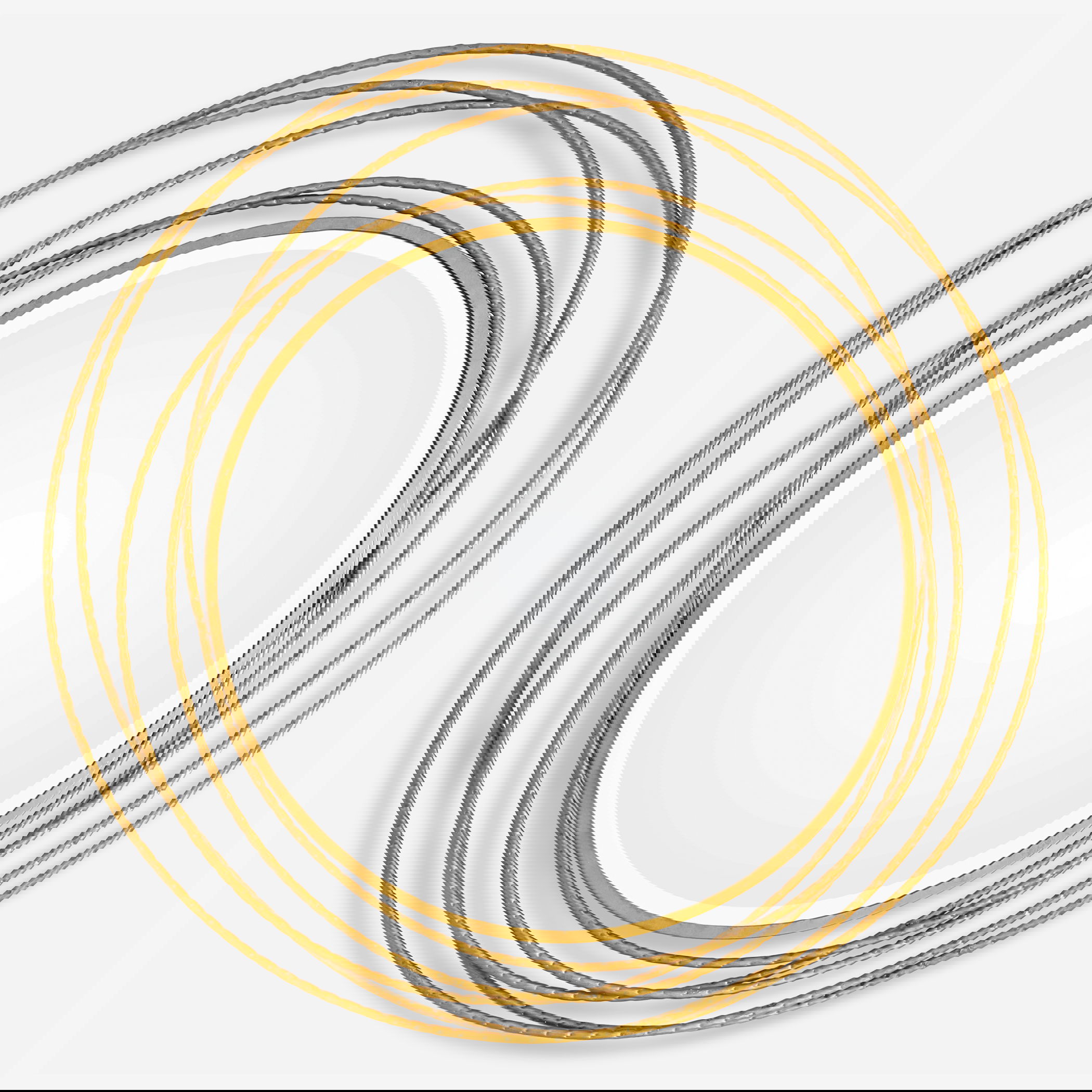 Whirlwind Gold Round Mirror, by Uttermost, 39.37" width x 39.37" height x 1.15" depth View 1