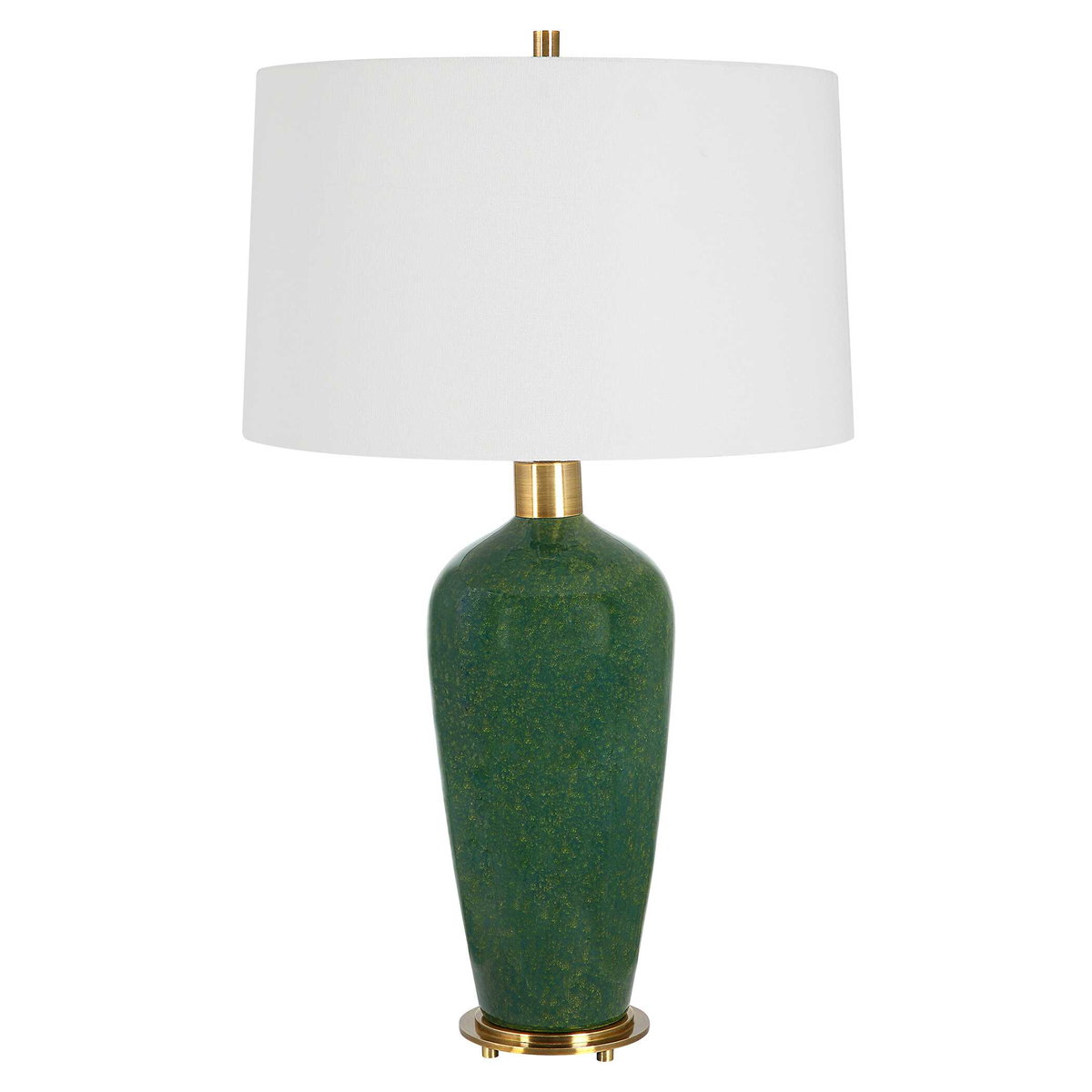 Verdell Green Table Lamp, by Uttermost, 1'5" width x 2'5" height x 1'5" depth View 5