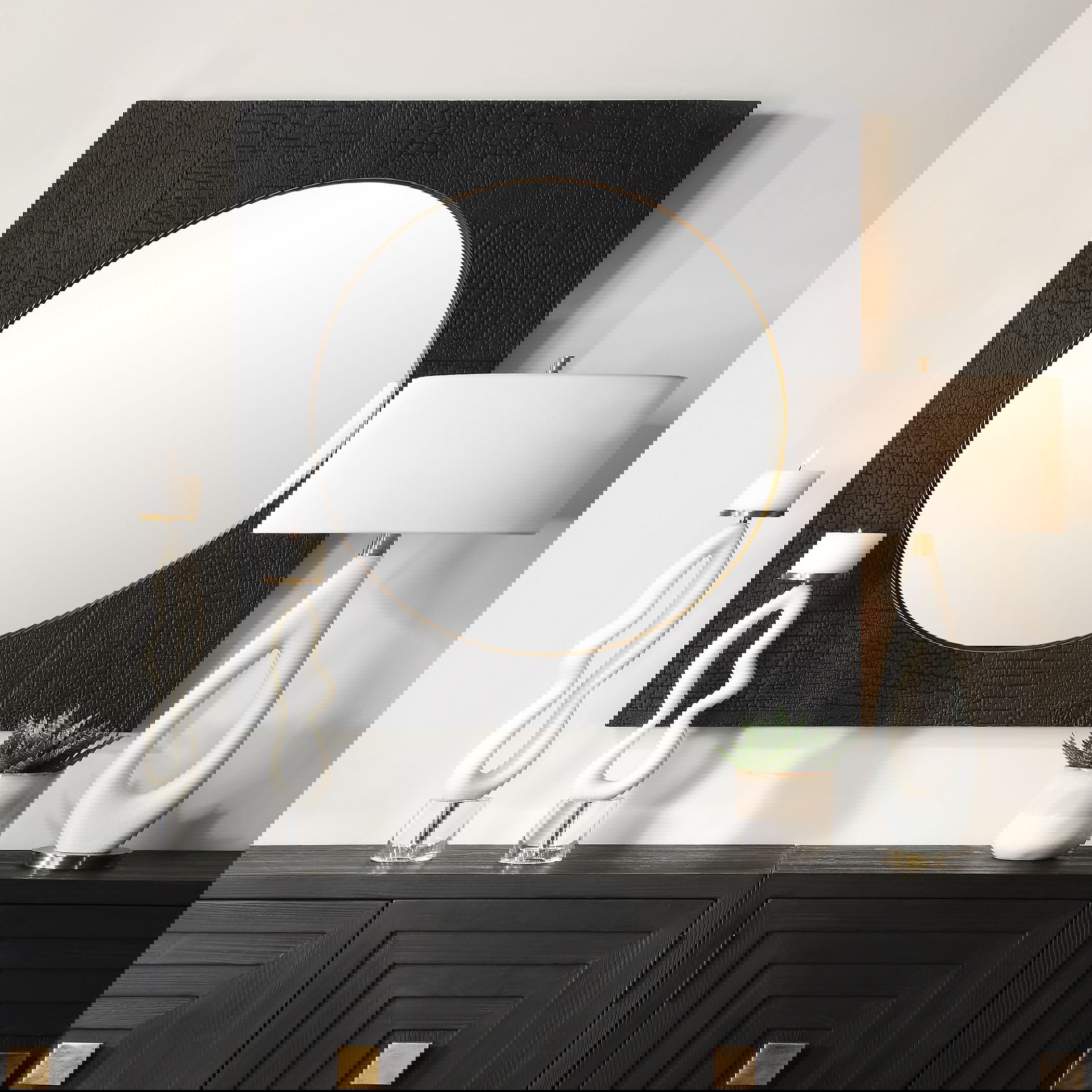 Ember Black Square Mirror, by Uttermost, 42" width x 42" height x 2" depth View 2