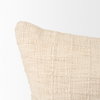 Jacory 22x22 Cream Checker Textured Decorative Square Pillow Cover, Decorative Pillow by Mercana, 22" length x 0.5" width x 22" height thumbnail 9