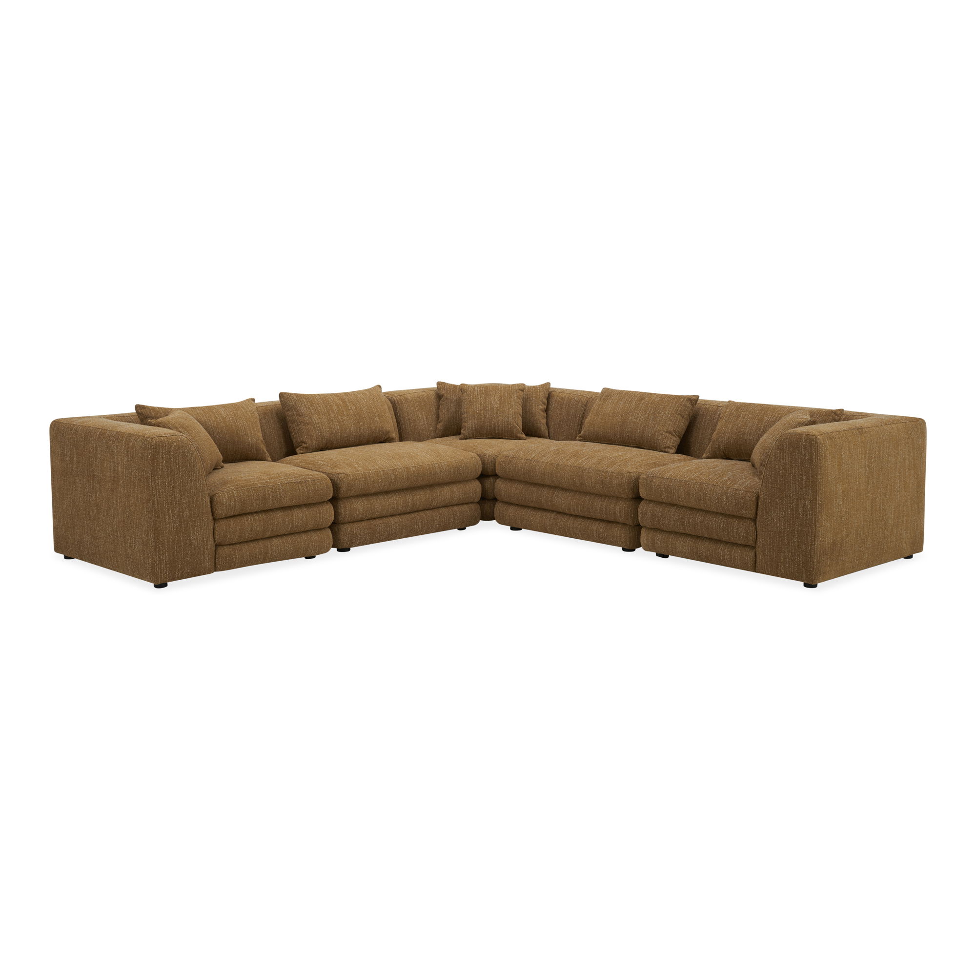 Lowtide Classic L-shaped Modular Sectional Amber Glow large image 
