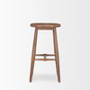 Ernest Medium Brown Wood Bar Stool thumbnail 2