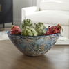 Genovesa Aqua Glass Bowl, Decorative by Uttermost, 14.25" width x 6" height x 14.25" depth thumbnail 2