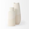 Salar  Cream Conical Crackled Ceramic Vase thumbnail 2
