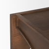 Laraya Medium Brown Wood with Arches End Table thumbnail 7