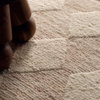 Jaipur Living Medak KEO14 Handknotted Striped White and Tan Area Rug, 6' width x 9' height x 0.33" depth thumbnail 5