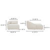 Amelia Left Arm Facing Chaise Warm White thumbnail 9