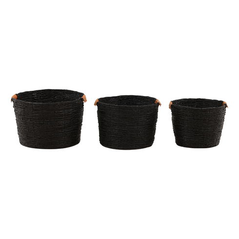 Lorian Basket Set of 3 Black