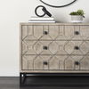 Genevieve I 39L x 16W Light Brown Fir Veneer 3 Drawer Accent Cabinet thumbnail 2