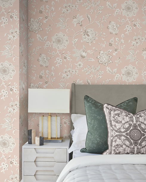 Sutton Blush Wallpaper