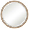 Carbet Round Rope Mirror, by Uttermost, 3'3.75" width x 3'3.75" height x 2" depth thumbnail 1
