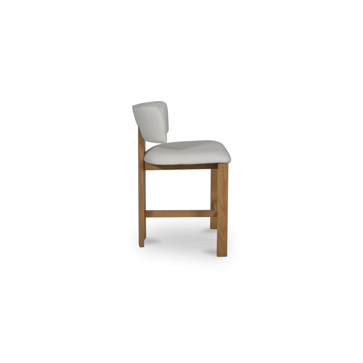 Morel Counter Stool Cream, Counter & Bar Stool by Moe's Home, 21.25" width x 35.43" height x 22.04" depth View 4
