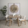 Tahoe Cream Boucle Upholstered and Light Brown Wood Armless Dining Chair thumbnail 2