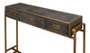 Shagreen Gold & Gray Console, by Sarreid, 1' length x 4'1" width x 2'10" height thumbnail 10