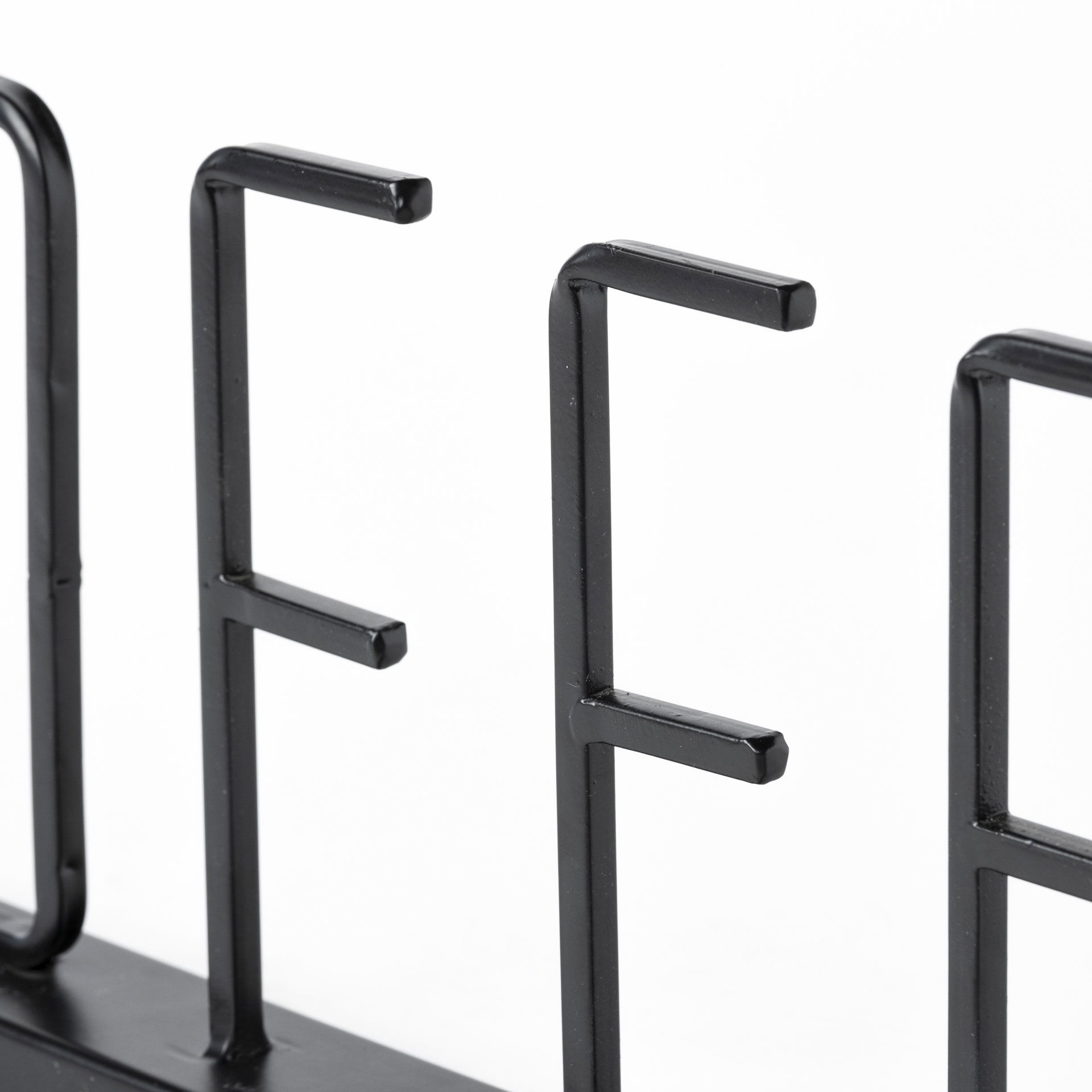 Coffee 15L x 1W Black Metal Sign, Decorative Object by Mercana, 15.16" length x 1.18" width x 5.31" height View 5