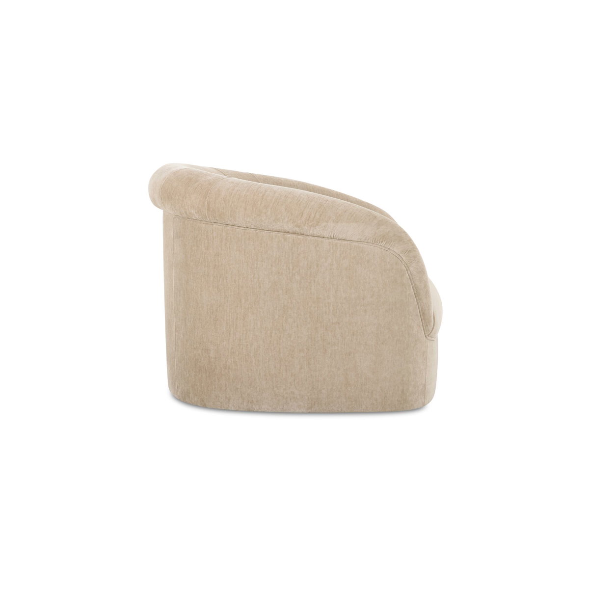 Thora Lounge Chair Beige, Accent Chair by Moe's Home, 39.25" width x 28.75" height x 35" depth View 3
