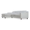 Hutton Left Sectional White, Sectional Sofa by Moe's Home, 100" width x 36.2" height x 29.8" depth thumbnail 2