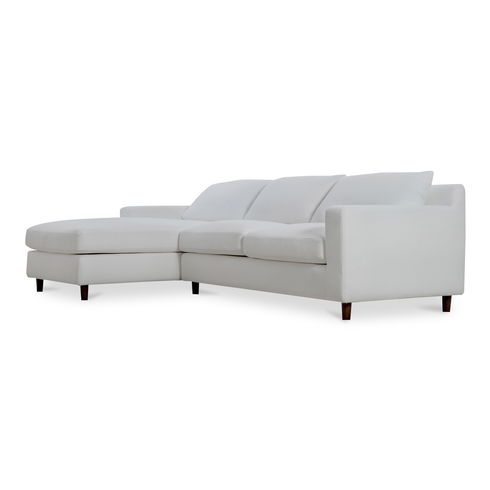 Hutton Left Sectional White