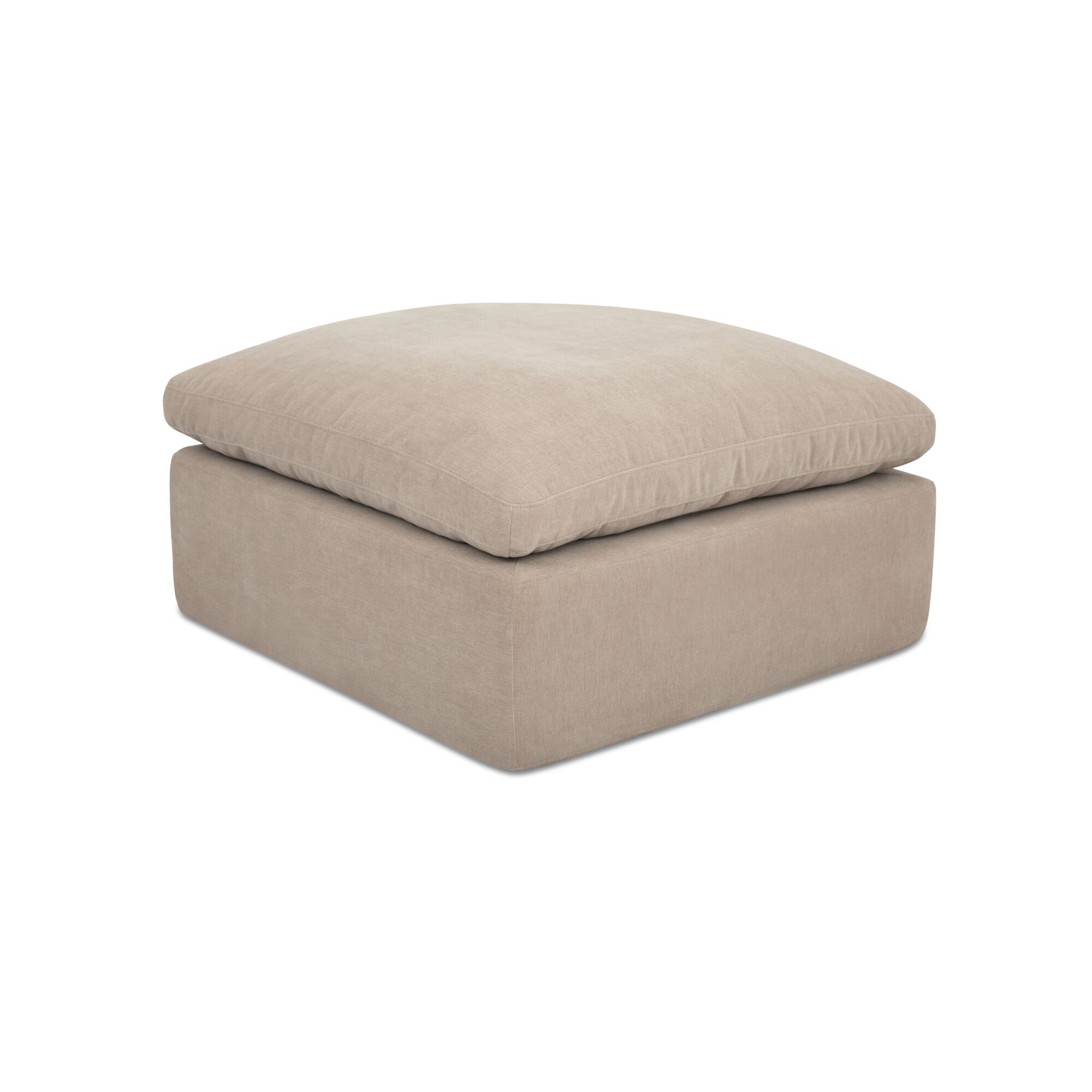 Cates Ottoman Pebble, by Moe's Home, 36.25" width x 19.25" height x 36.25" depth View 2