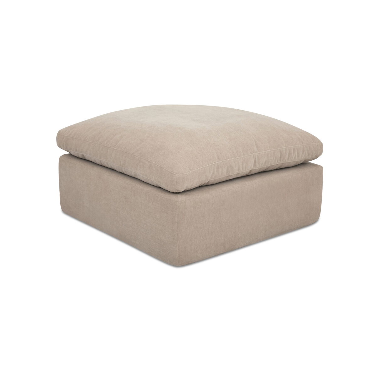 Cates Ottoman Pebble, by Moe's Home, 36.25" width x 19.25" height x 36.25" depth View 2