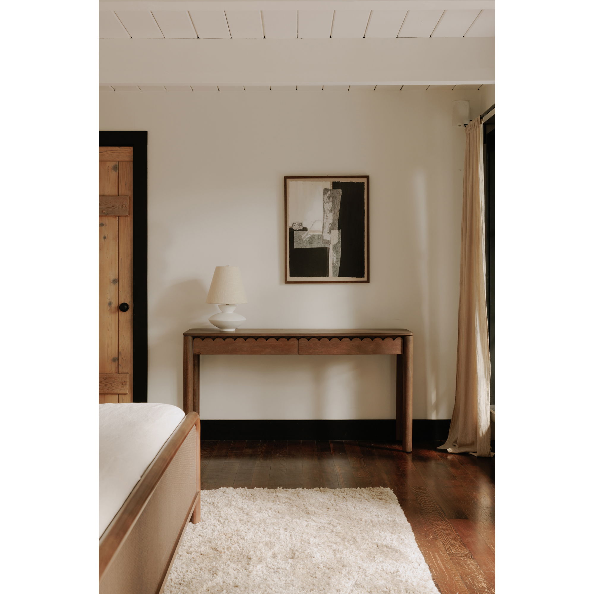 Dell Table Lamp Pearled White large image 