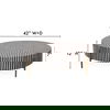 Chameau Medium Coffee Table Black And White, by Moe's Home, 42" width x 12" height x 42" depth thumbnail 7