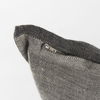 Zadie 14L x 26W Light Gray and Dark Gray Fabric Color Blocked Decorative Pillow Cover, by Mercana, 14" length x 26" width x 0.2" height thumbnail 12