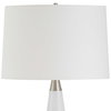 Quinn White & Silver Table Lamp, by Uttermost, 1'3" width x 2'4.75" height x 1'3" depth thumbnail 6