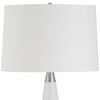 Quinn White & Silver Table Lamp, by Uttermost, 15" width x 28.75" height x 15" depth thumbnail 6