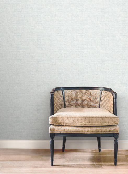 Papyrus Weave Blue Wallpaper
