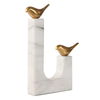 Songbirds Brass Sculpture, Decorative by Uttermost, 10.75" width x 13.25" height x 1.75" depth thumbnail 3
