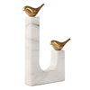 Songbirds Brass Sculpture, Figurines & Statue by Uttermost, 10.75" width x 13.25" height x 1.75" depth thumbnail 3