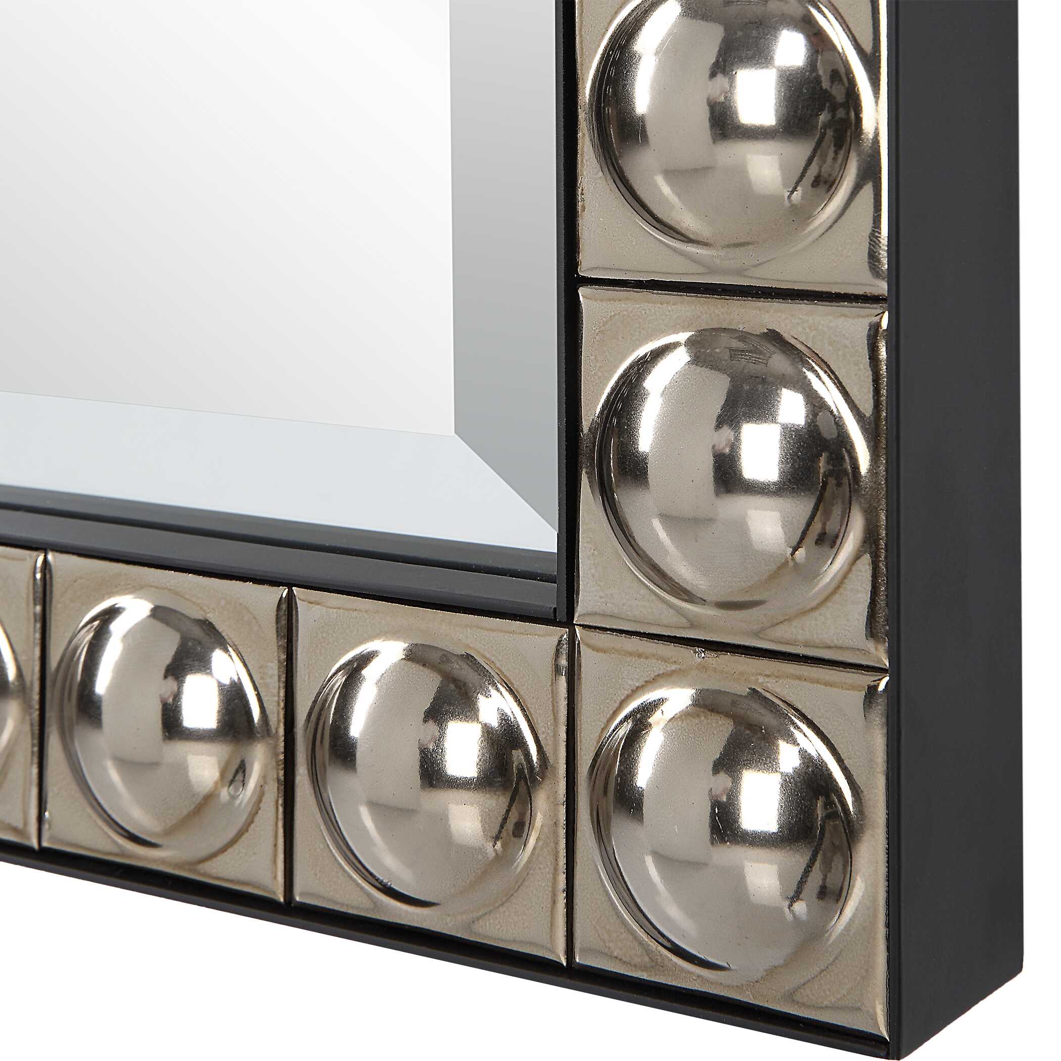 Silvio Tiled Vanity Mirror, by Uttermost, 23.12" width x 32.75" height x 1.62" depth View 6