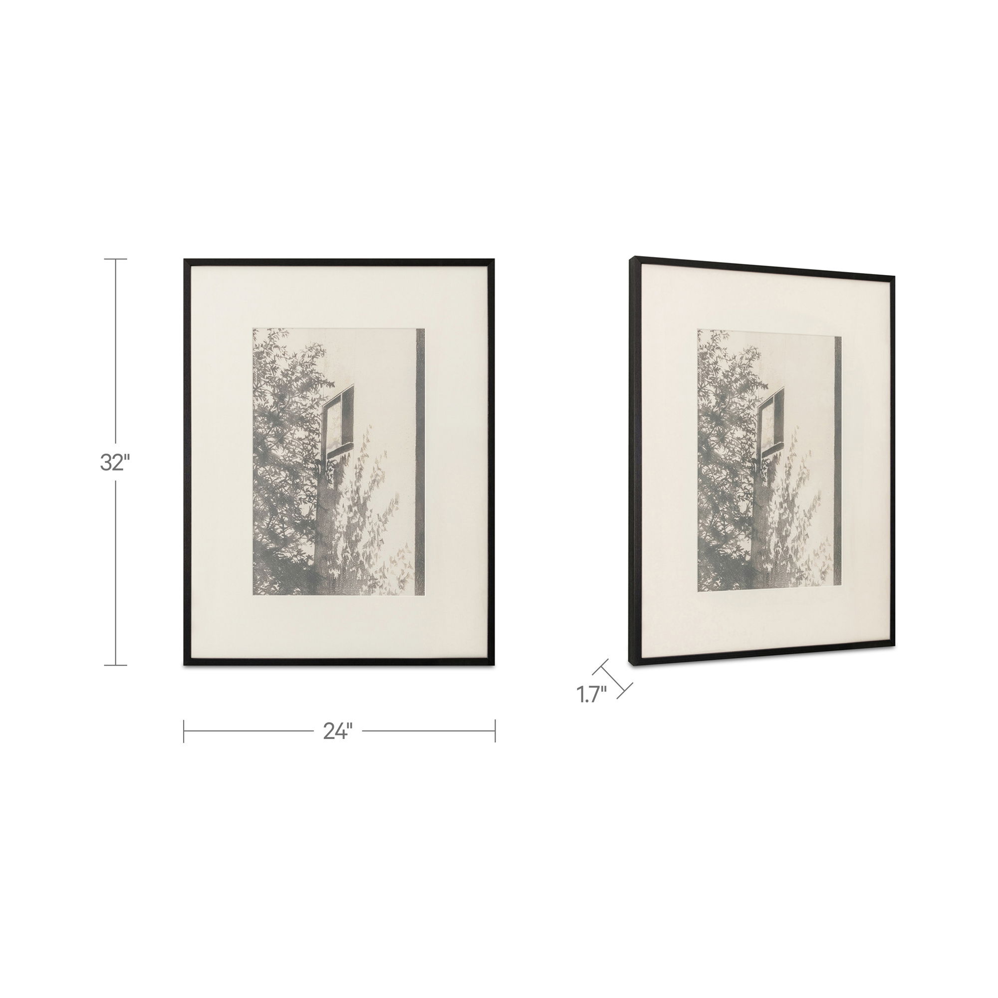 Retreat 1 Framed Print, Painting by Moe's Home, 24" width x 32" height x 1.75" depth View 6