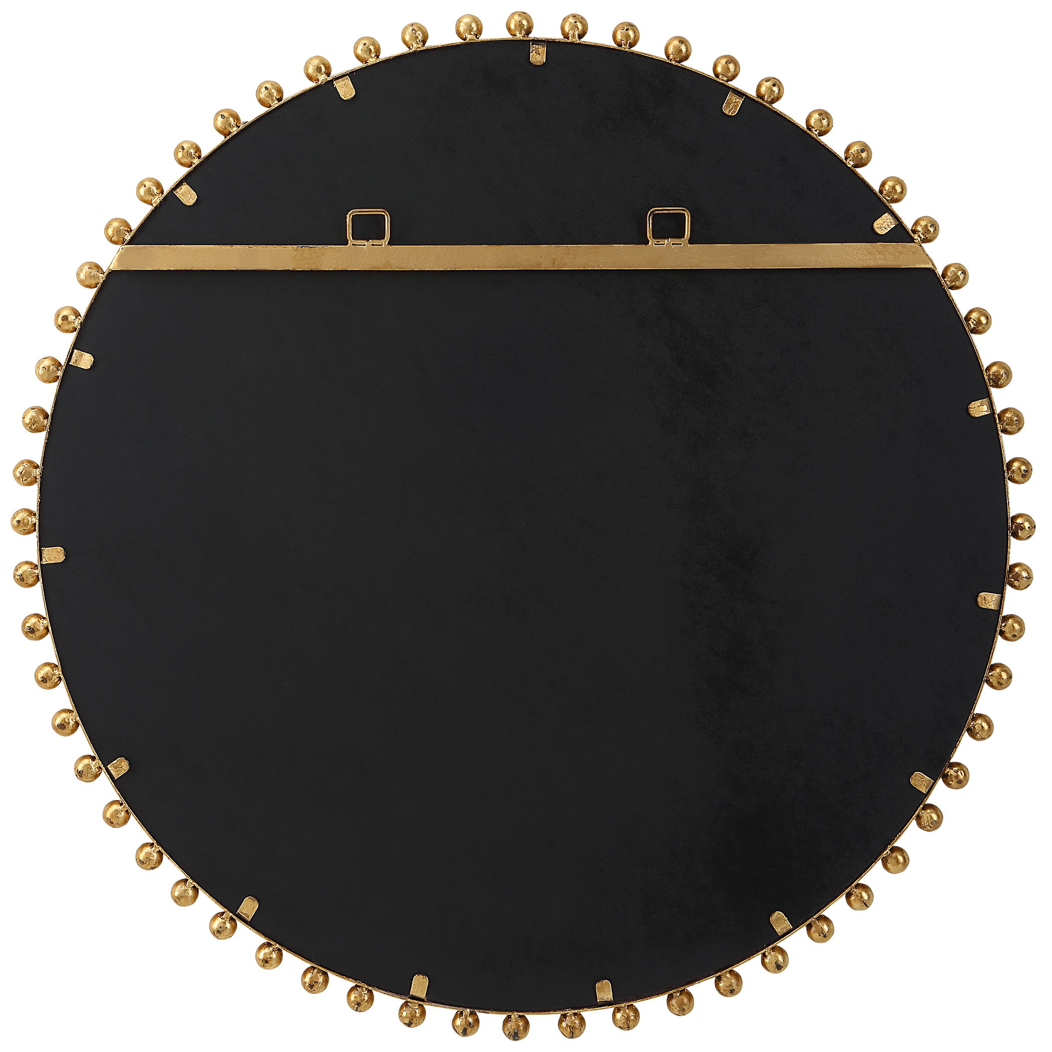 Taza Gold Round Mirror, by Uttermost, 32" width x 32" height x 1.13" depth View 9