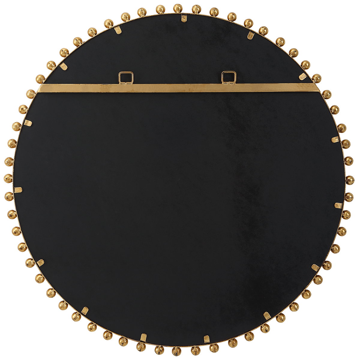 Taza Gold Round Mirror, by Uttermost, 32" width x 32" height x 1.13" depth View 9
