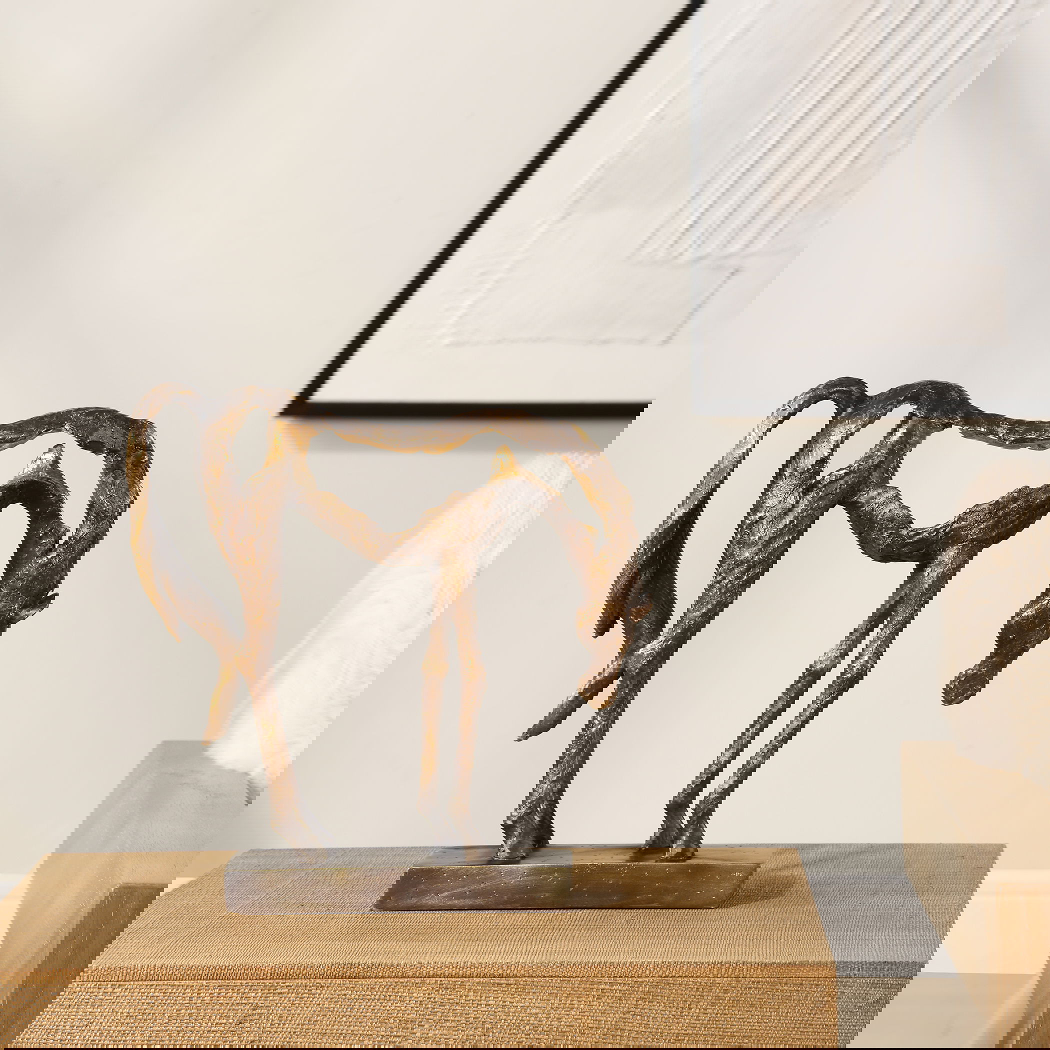 Openly Grazing Horse Sculpture, Decorative by Uttermost, 13" width x 13" height x 3.75" depth View 2