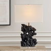 Basalt Black Stone Table Lamp, by Uttermost, 17" width x 27.25" height x 10" depth thumbnail 5