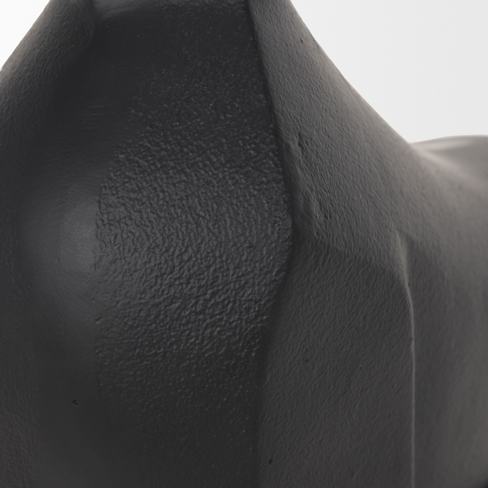 Radu Large Matte Black Metal Bull Decorative Object, by Mercana, 12.6" length x 4.75" width x 10.5" height View 9