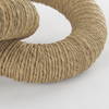 Alize Jute Wrapped Solid Wood Circular Chain Link Decorative Object, by Mercana, 14" length x 11" width x 8" height thumbnail 10