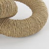 Alize Jute Wrapped Solid Wood Circular Chain Link Decorative Object, by Mercana, 14" length x 11" width x 8" height thumbnail 10