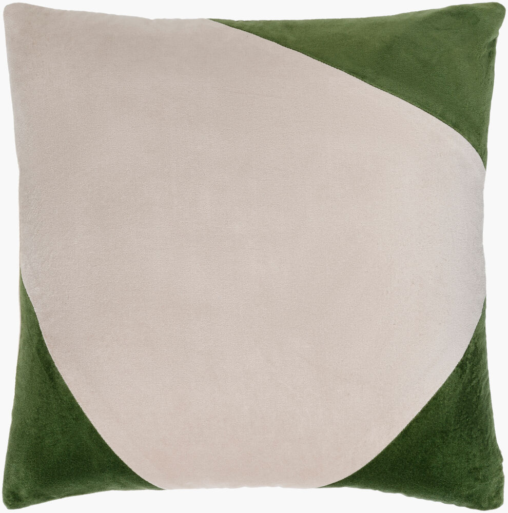 Cotton Velvet Accent Pillow, Decorative Pillow by Surya, 18" length x 18" width