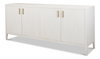 Blanco 4 Door Buffet  Cortina White, by Sarreid, 1'6" length x 6'8" width x 2'10" height thumbnail 1