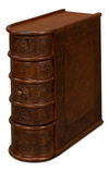 Barnes Leather Book Side Table, Side & End Table by Sarreid, 10" length x 24" width x 24" height thumbnail 1