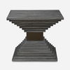 Andes Wooden Geometric Accent Table thumbnail 0