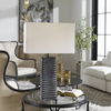 Sanderson Metallic Charcoal Table Lamp thumbnail 1