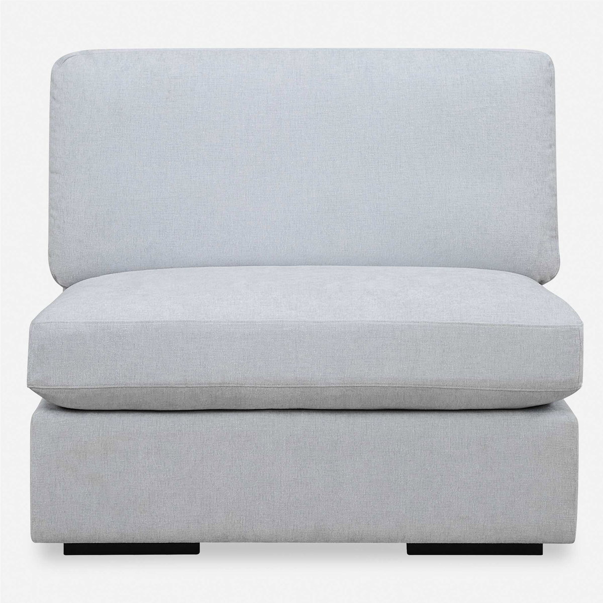 Refuge Armless Cloud Blue Sofa, Furniture by Uttermost, 40" width x 30" height x 37.5" depth View 6